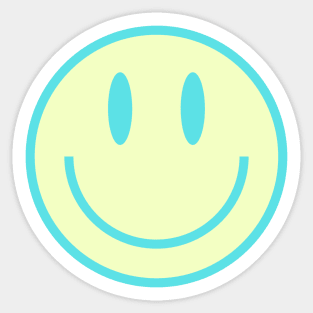 Smiley Face in Green Sticker